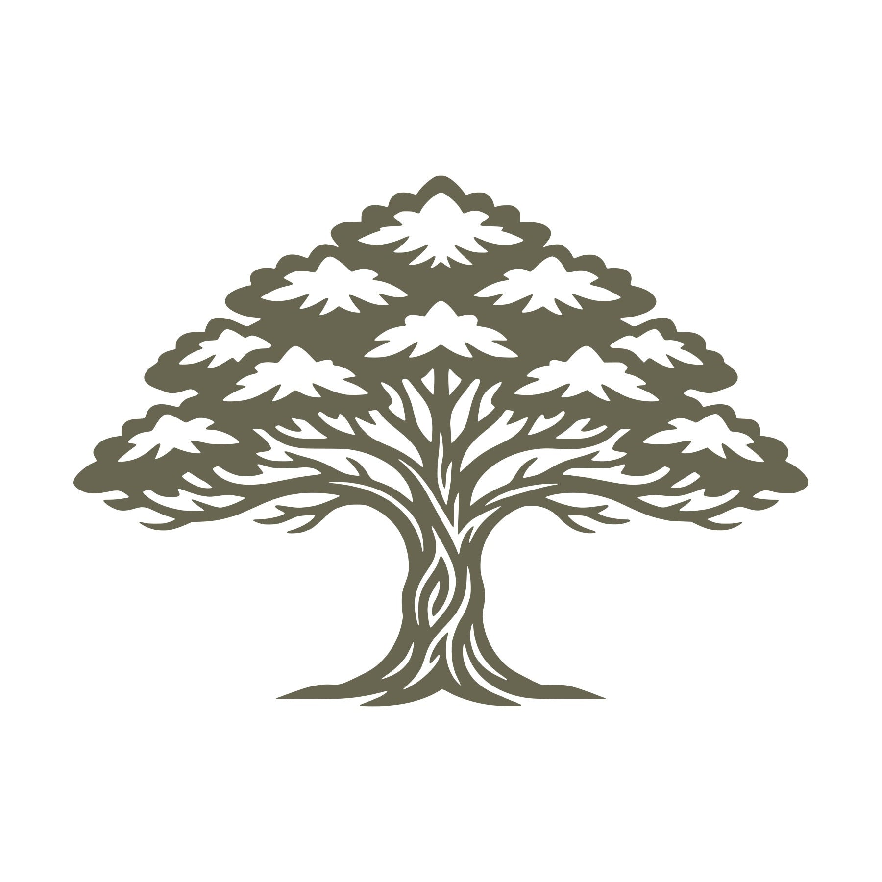 Oak Tree Delrin Leather Stamp