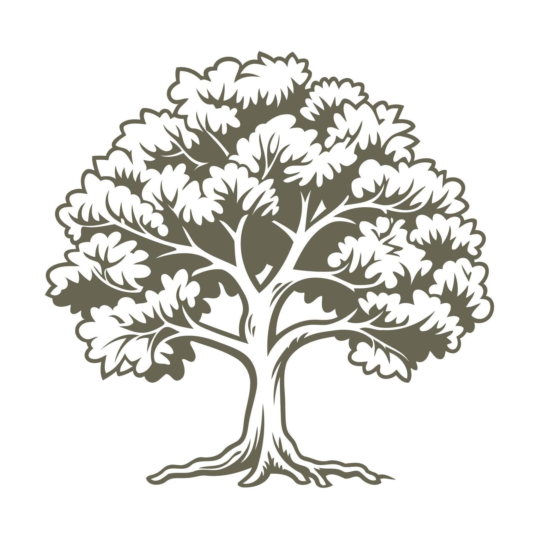 Oak Tree Delrin Leather Stamp