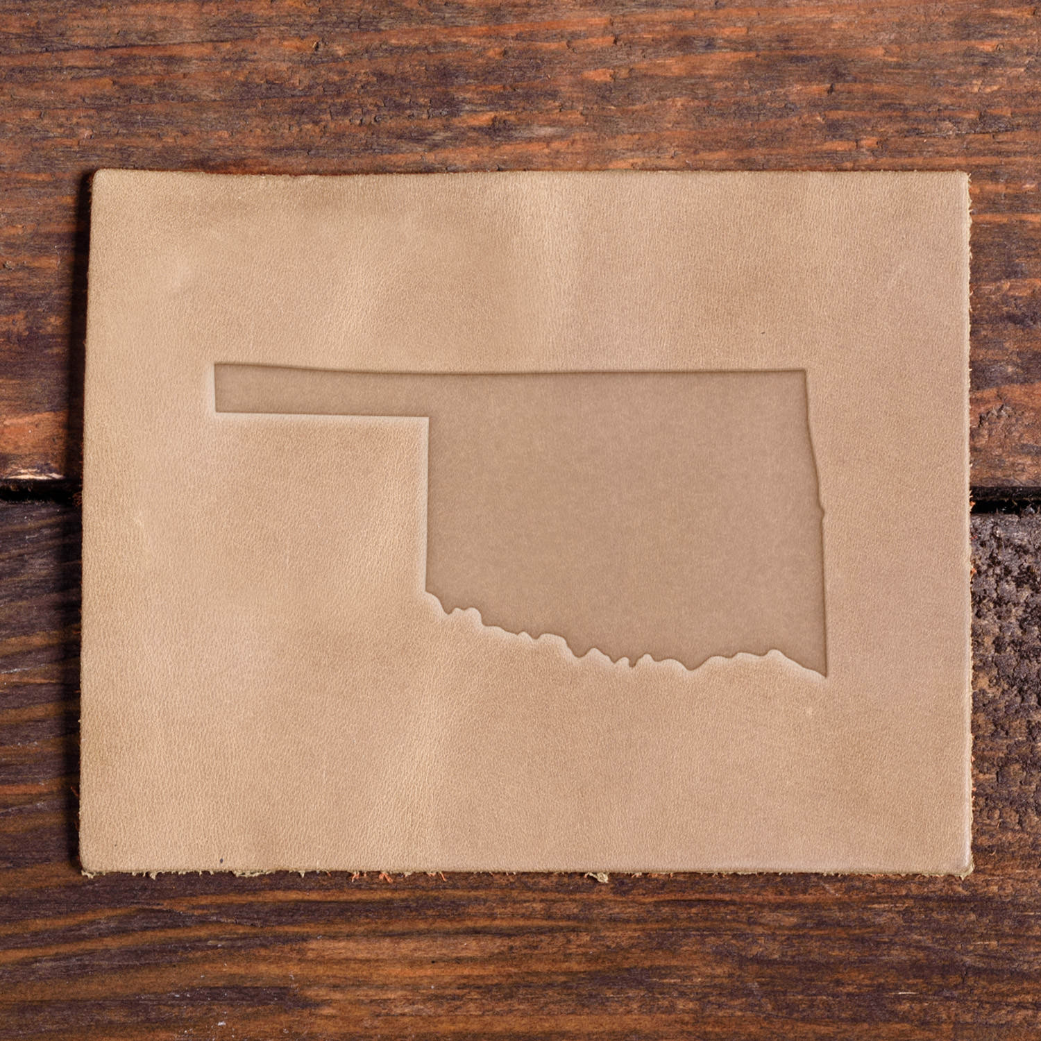 Oklahoma State Shape Delrin Leather Stamp