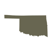 Oklahoma State Shape Delrin Leather Stamp