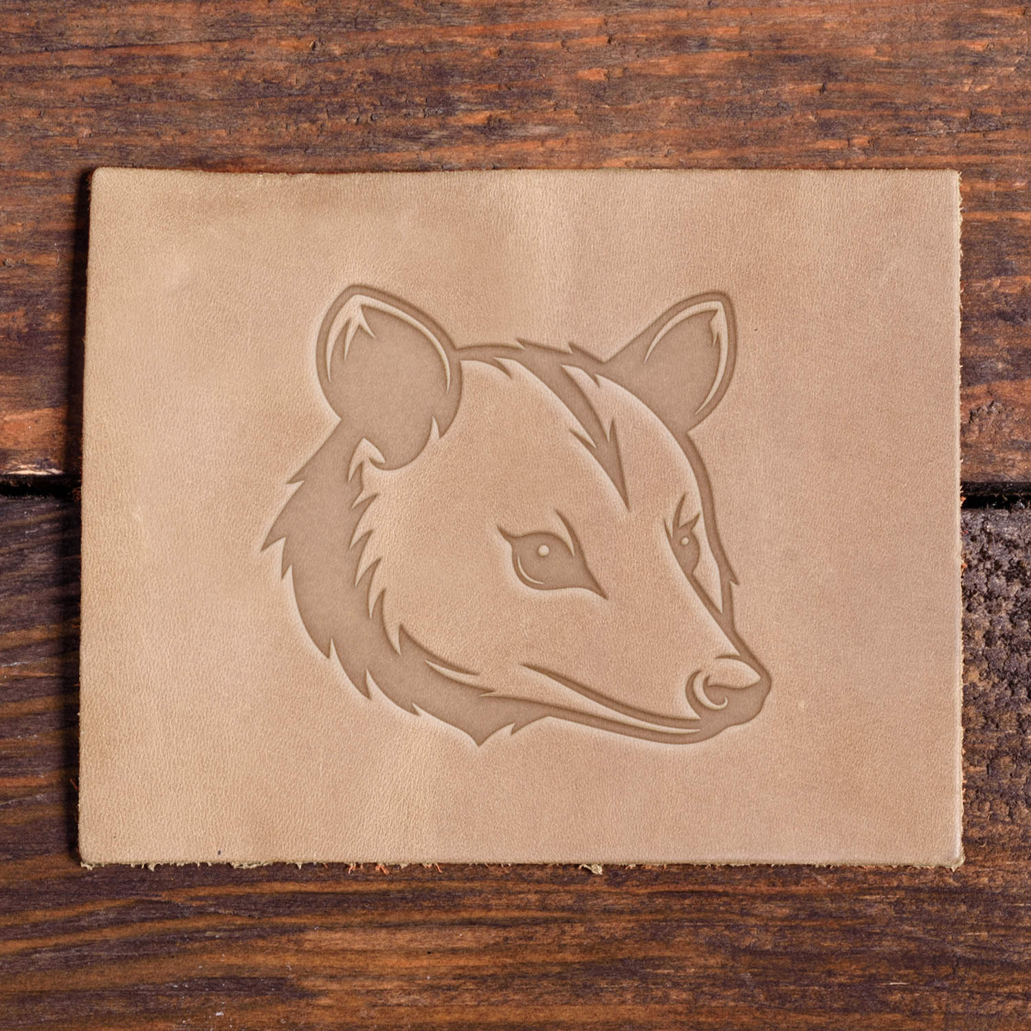 Opossum Head Delrin Leather Stamp