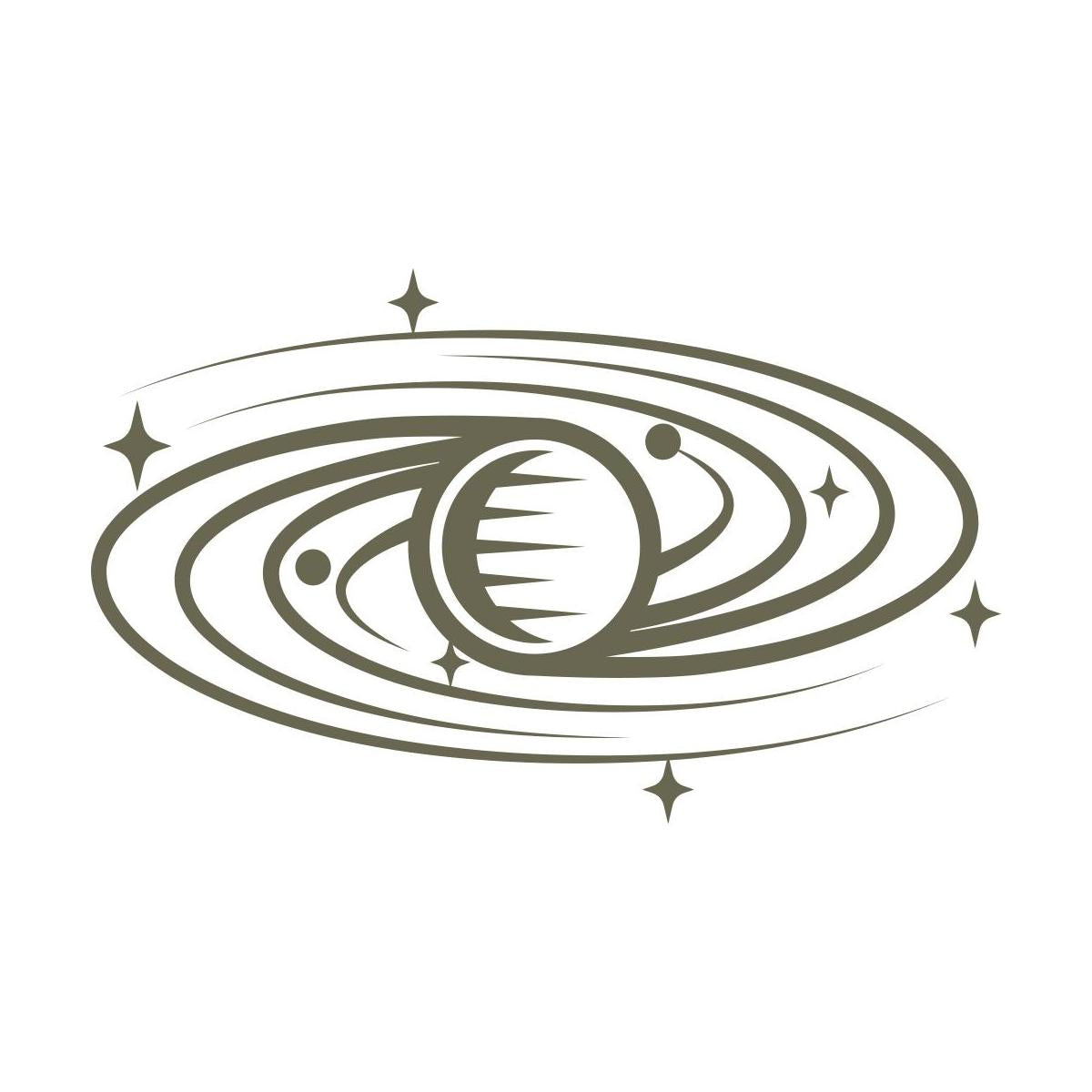 Cosmic Orbit Delrin Leather Stamp