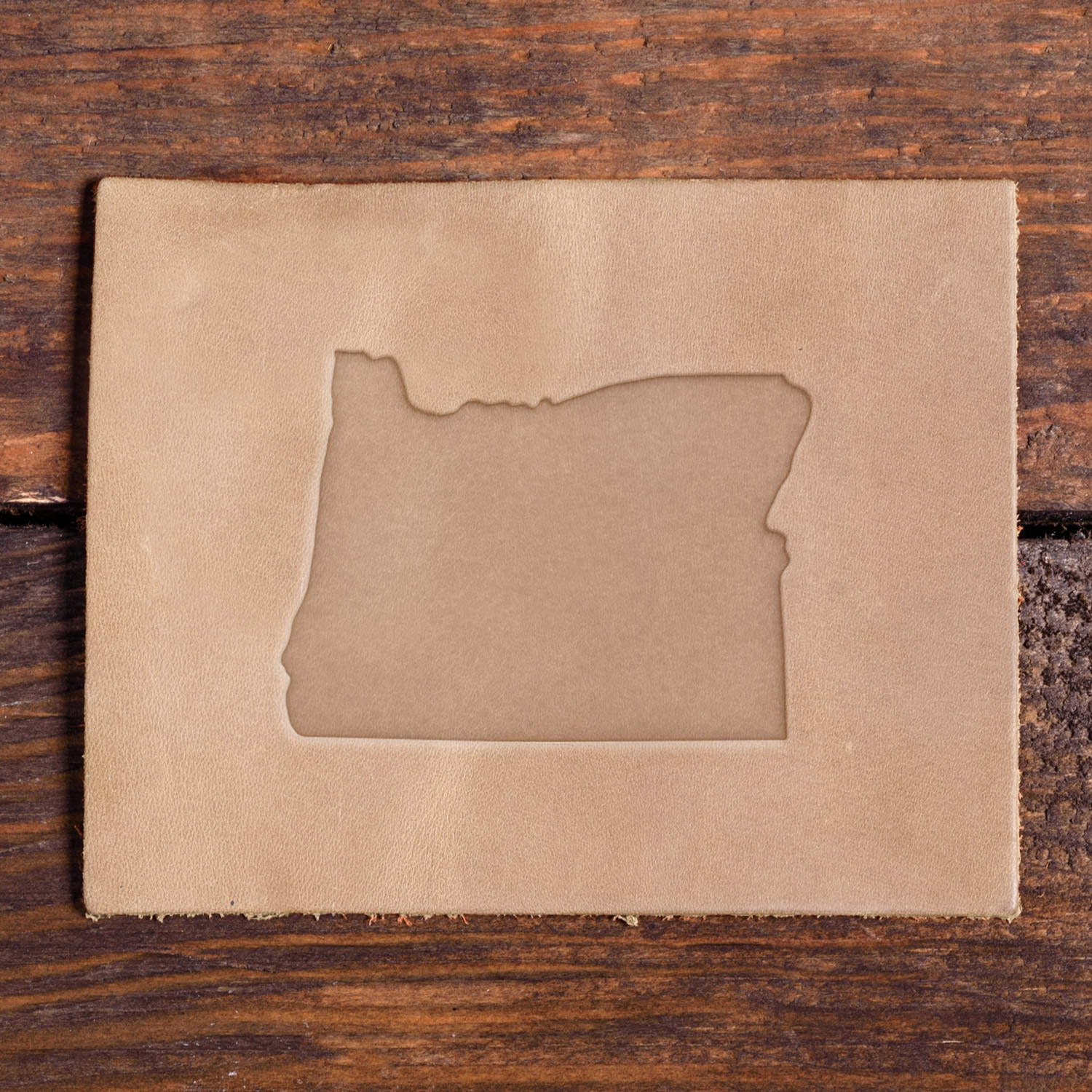 Oregon State Shape Delrin Leather Stamp