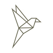 Origami Bird Delrin Leather Stamp