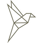 Origami Bird Delrin Leather Stamp