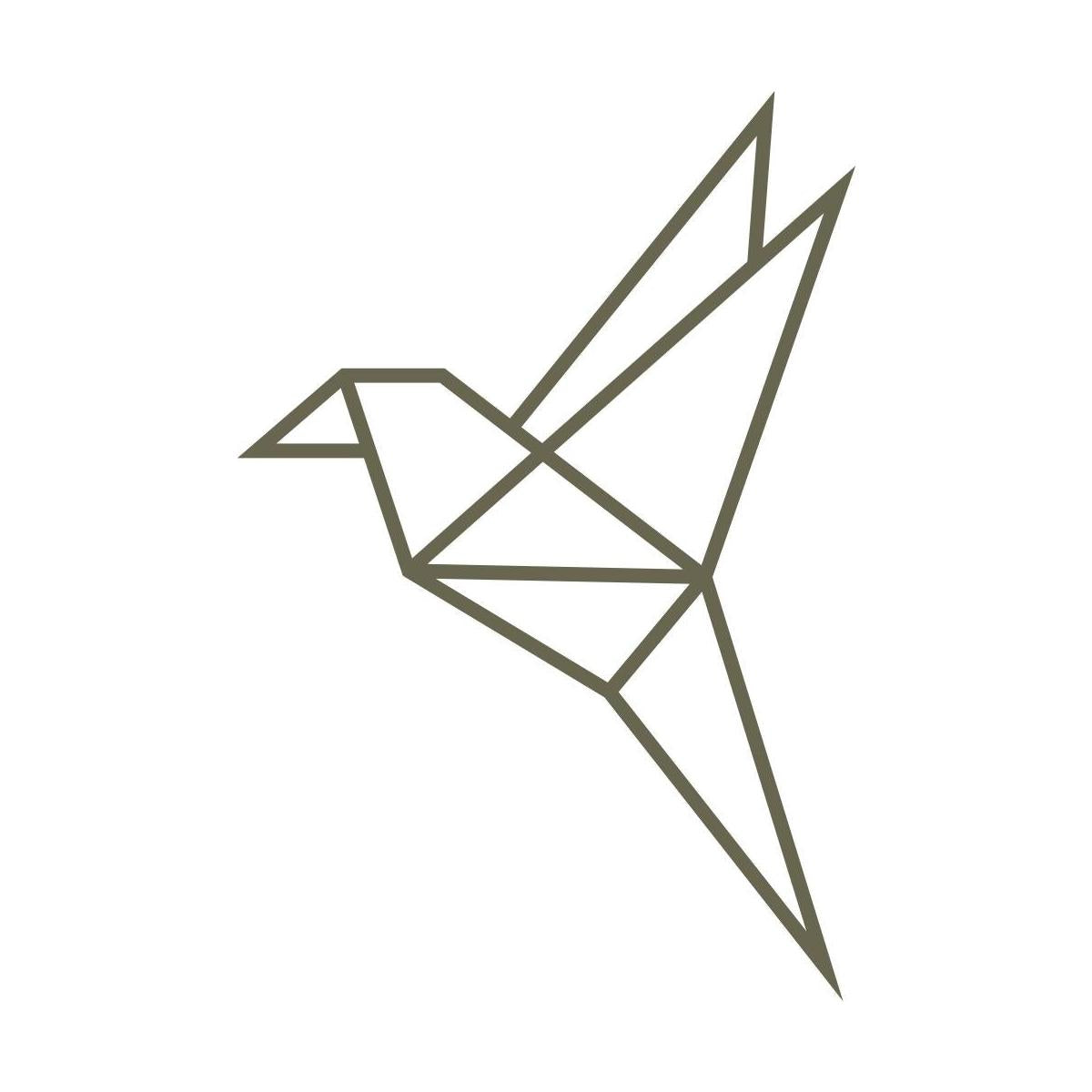 Origami Bird Delrin Leather Stamp