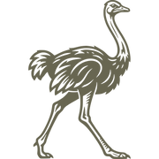 Ostrich Delrin Leather Stamp