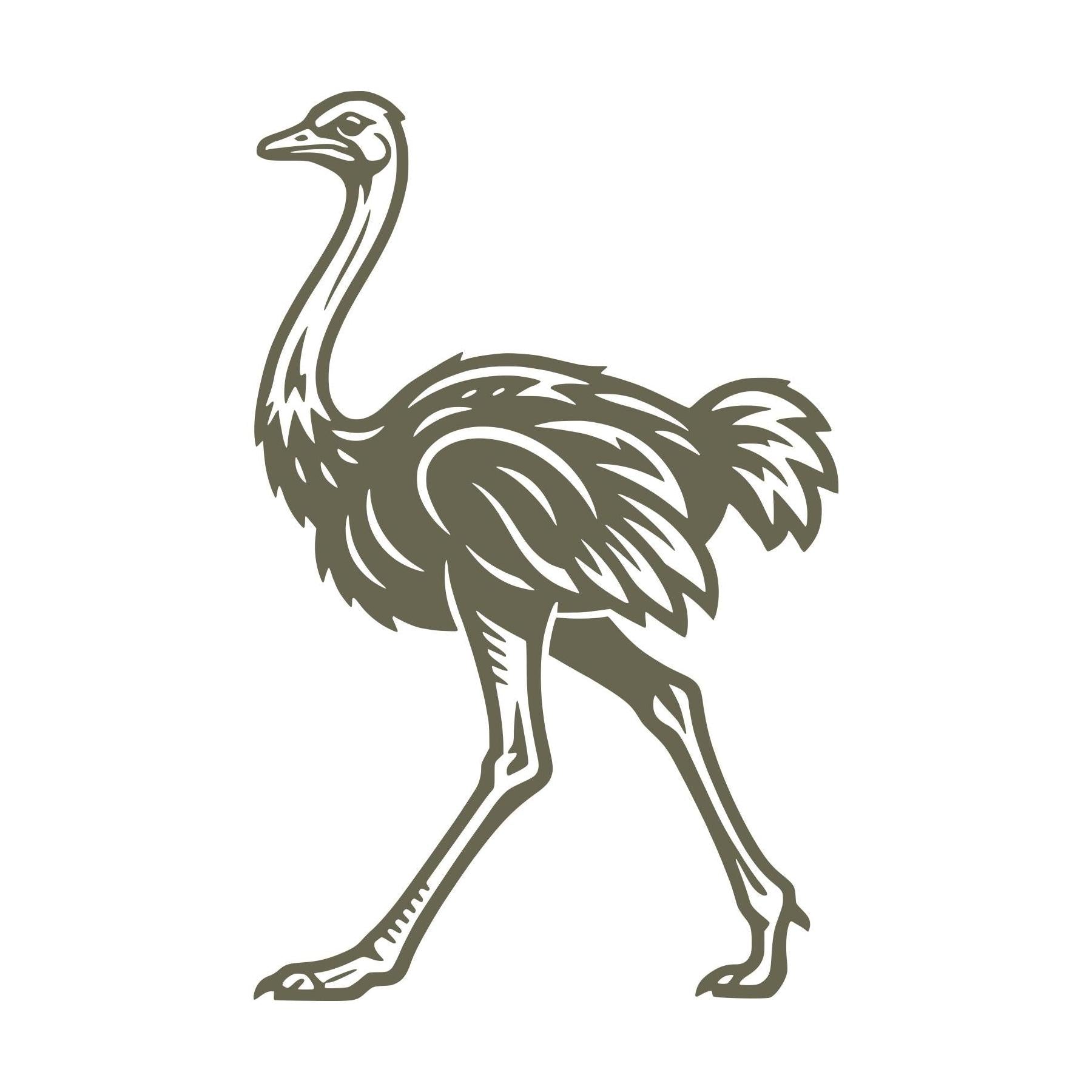 Ostrich Delrin Leather Stamp