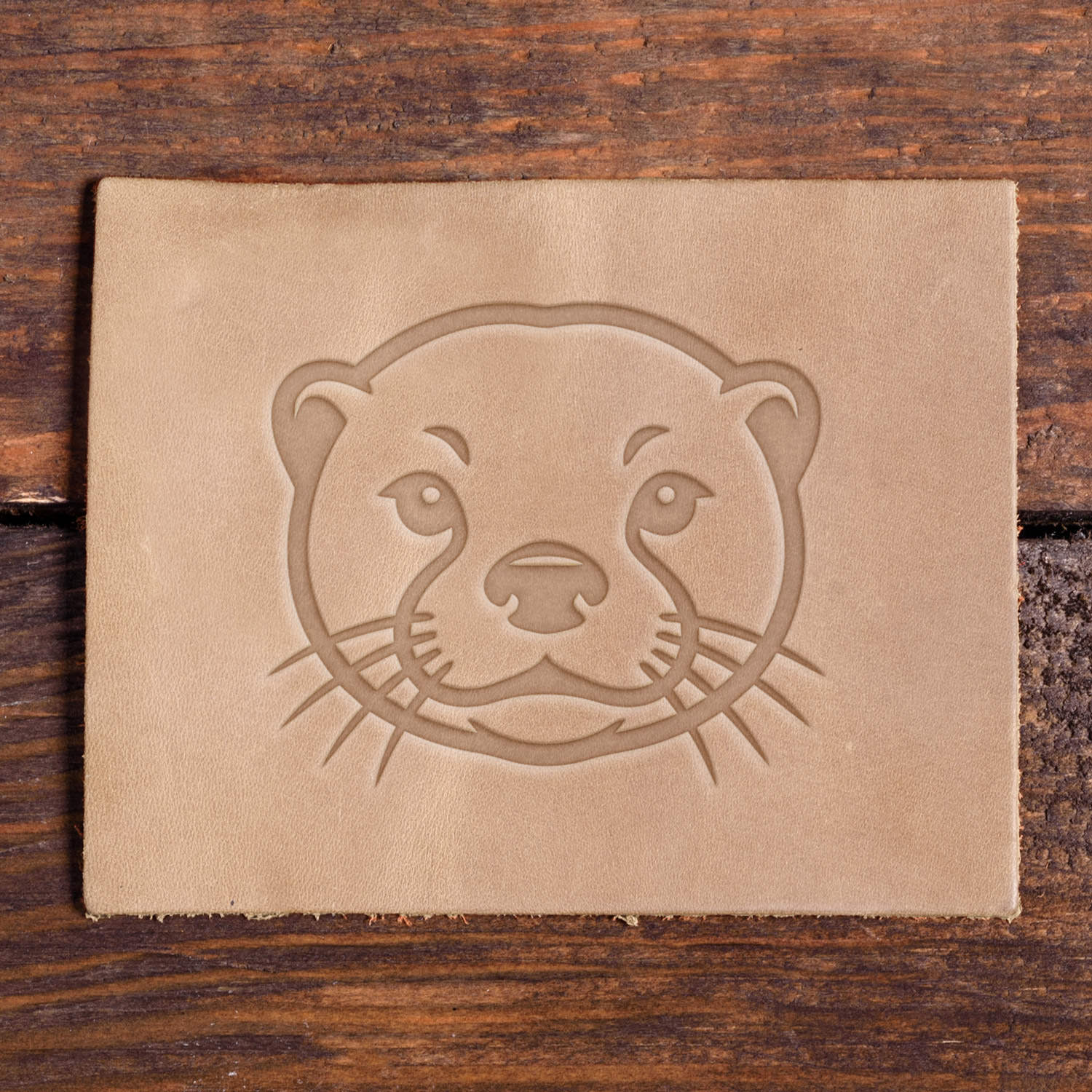 Otter Head Delrin Leather Stamp