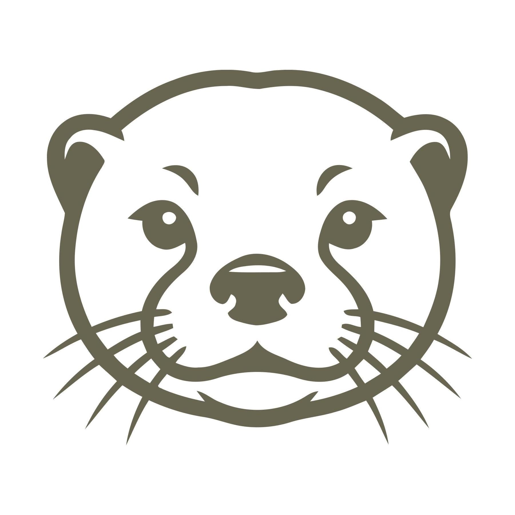 Otter Head Delrin Leather Stamp