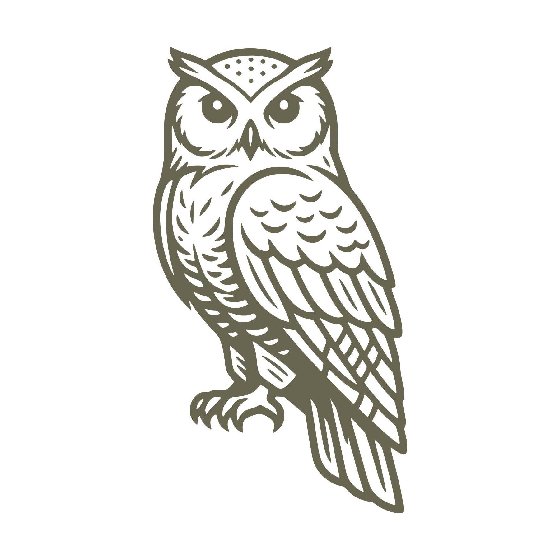 Owl Delrin Leather Stamp