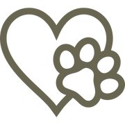 Heart and paw print design made into a Delrin leather stamp—perfect for pet memorials, custom collars, or handmade leather gifts for animal lovers.