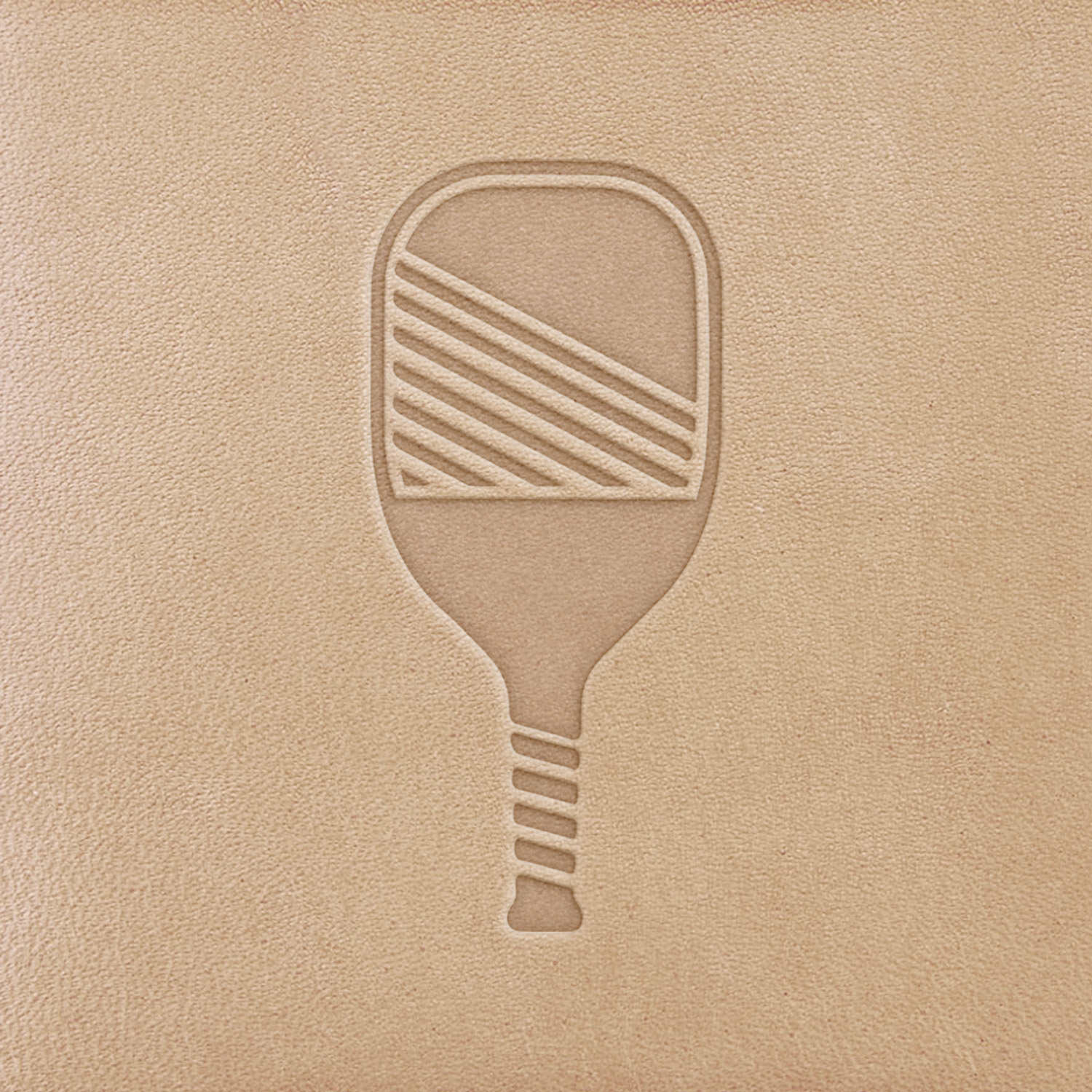 Pickleball Paddle Delrin Leather Stamp