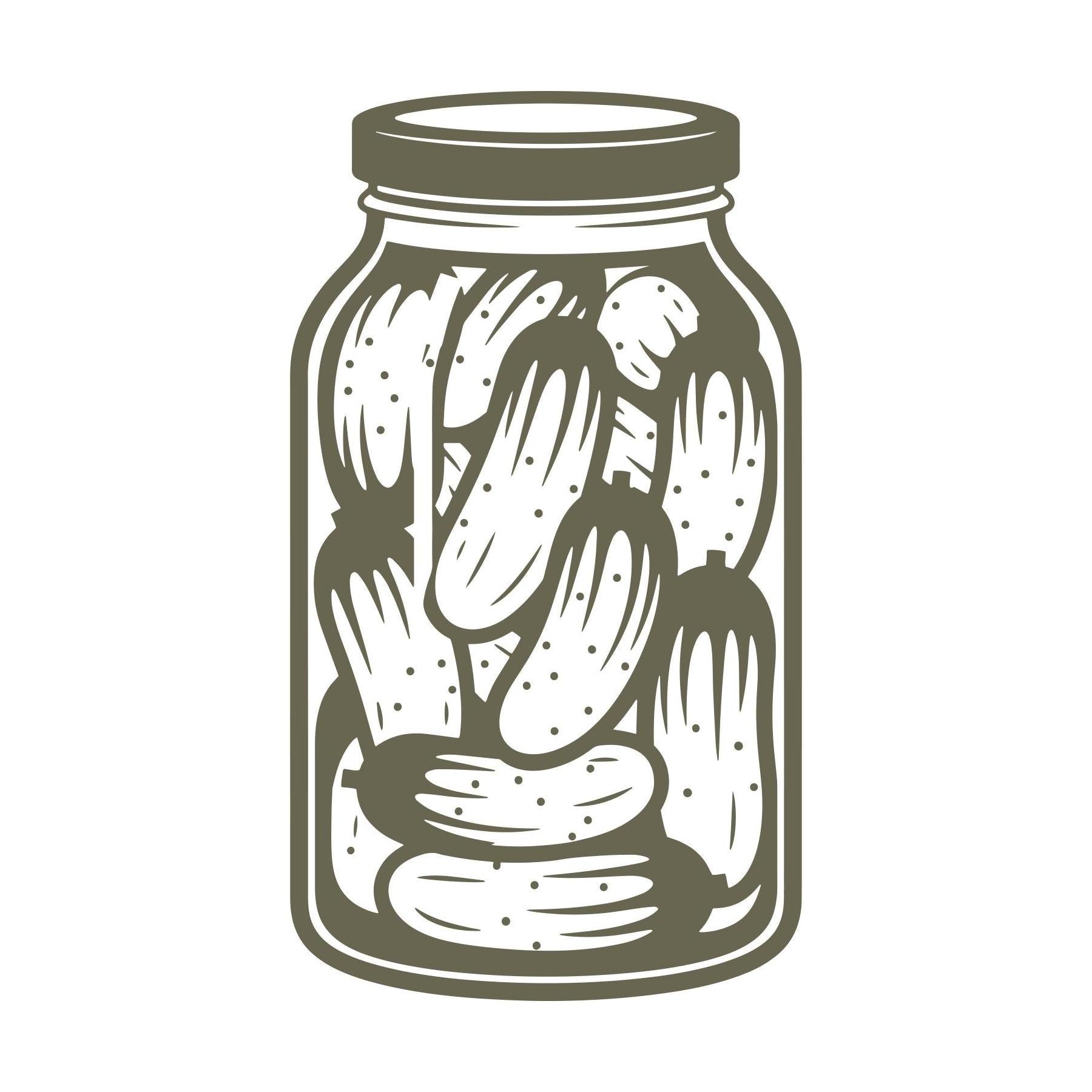 Jar of Pickles Delrin Leather Stamp