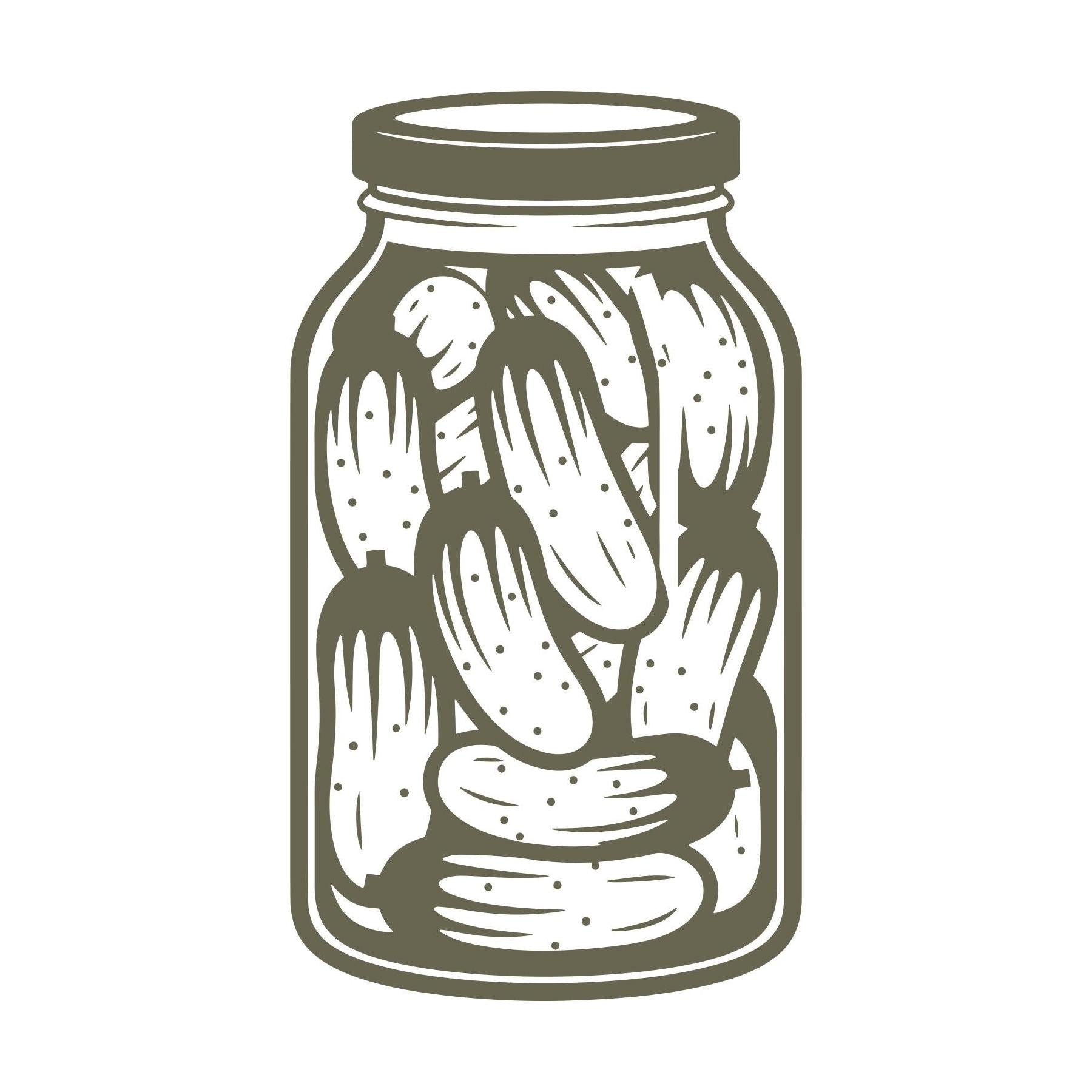 Jar of Pickles Delrin Leather Stamp