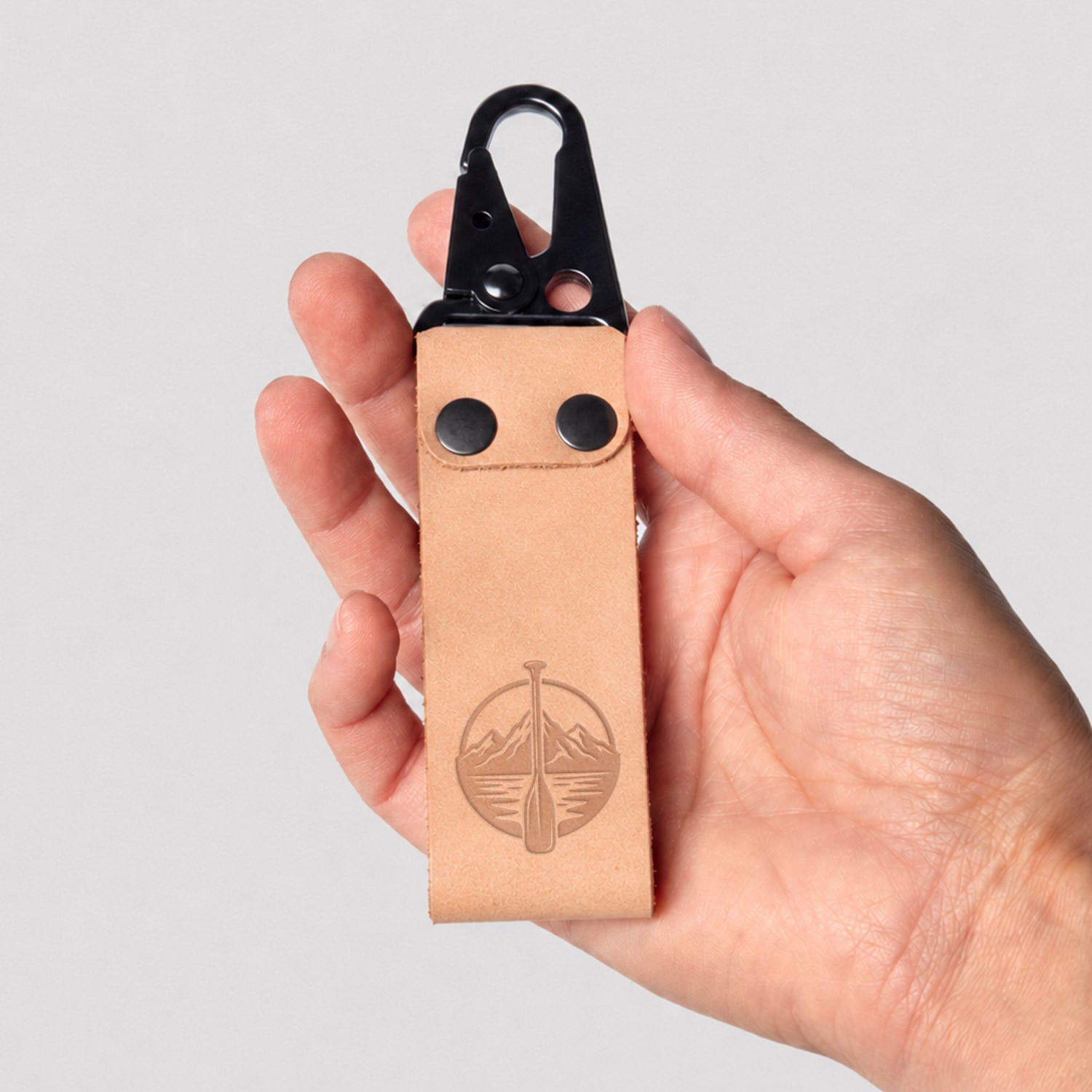 Paddle Mountain Scene Delrin Leather Stamp