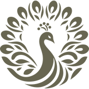 Elegant peacock design with a full fan of stylized feathers and a graceful neck curve—perfect for decorative leather projects or nature-inspired accessories.