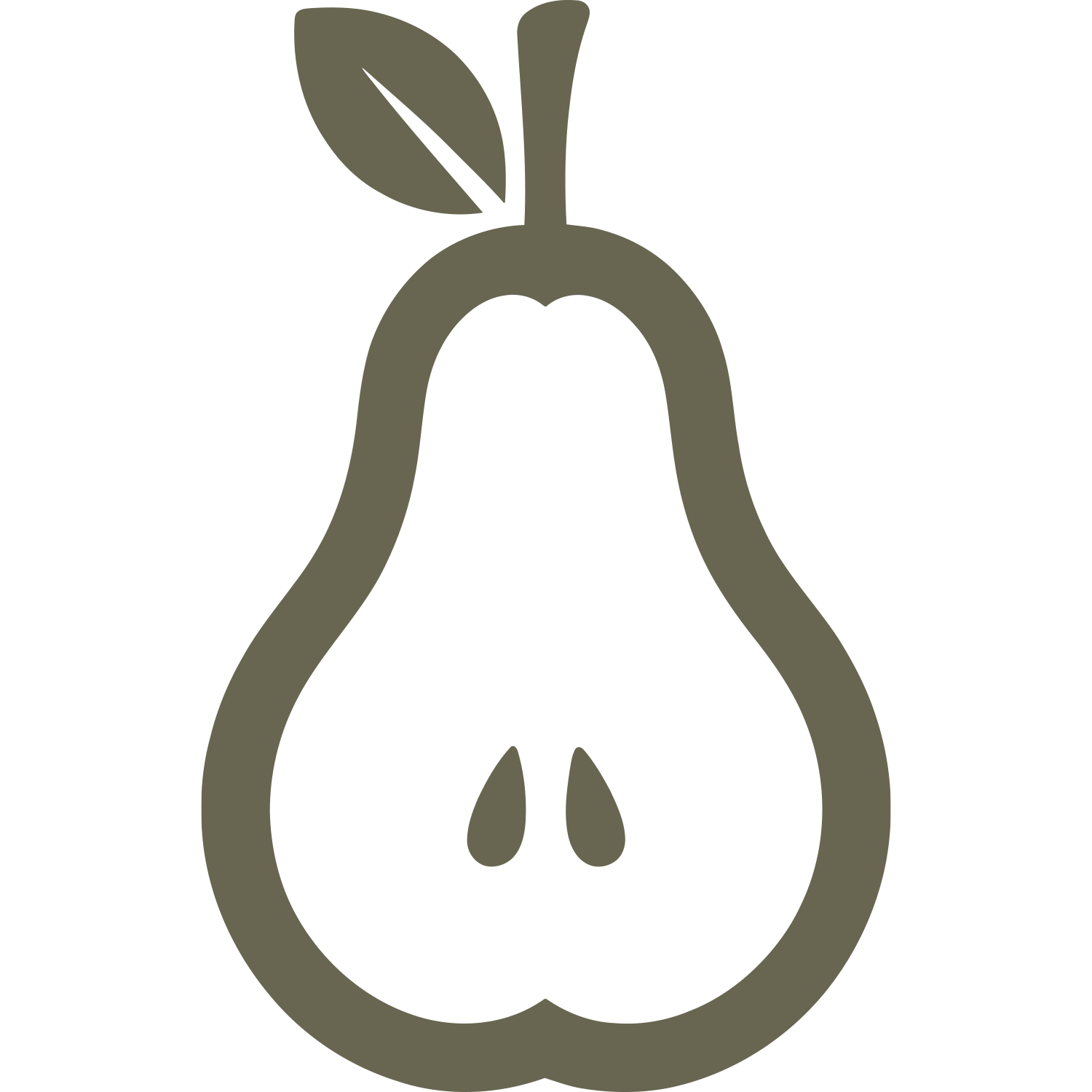 Pear Delrin Leather Stamp
