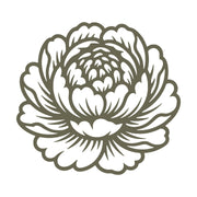 Peony Flower Delrin Leather Stamp