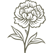 Peony Flower Delrin Leather Stamp