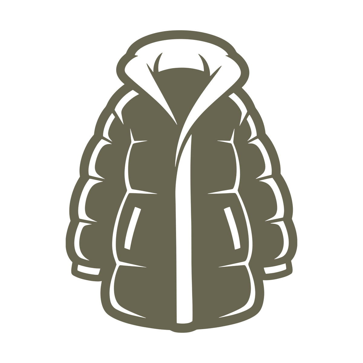 Puffer Jacket Delrin Leather Stamp