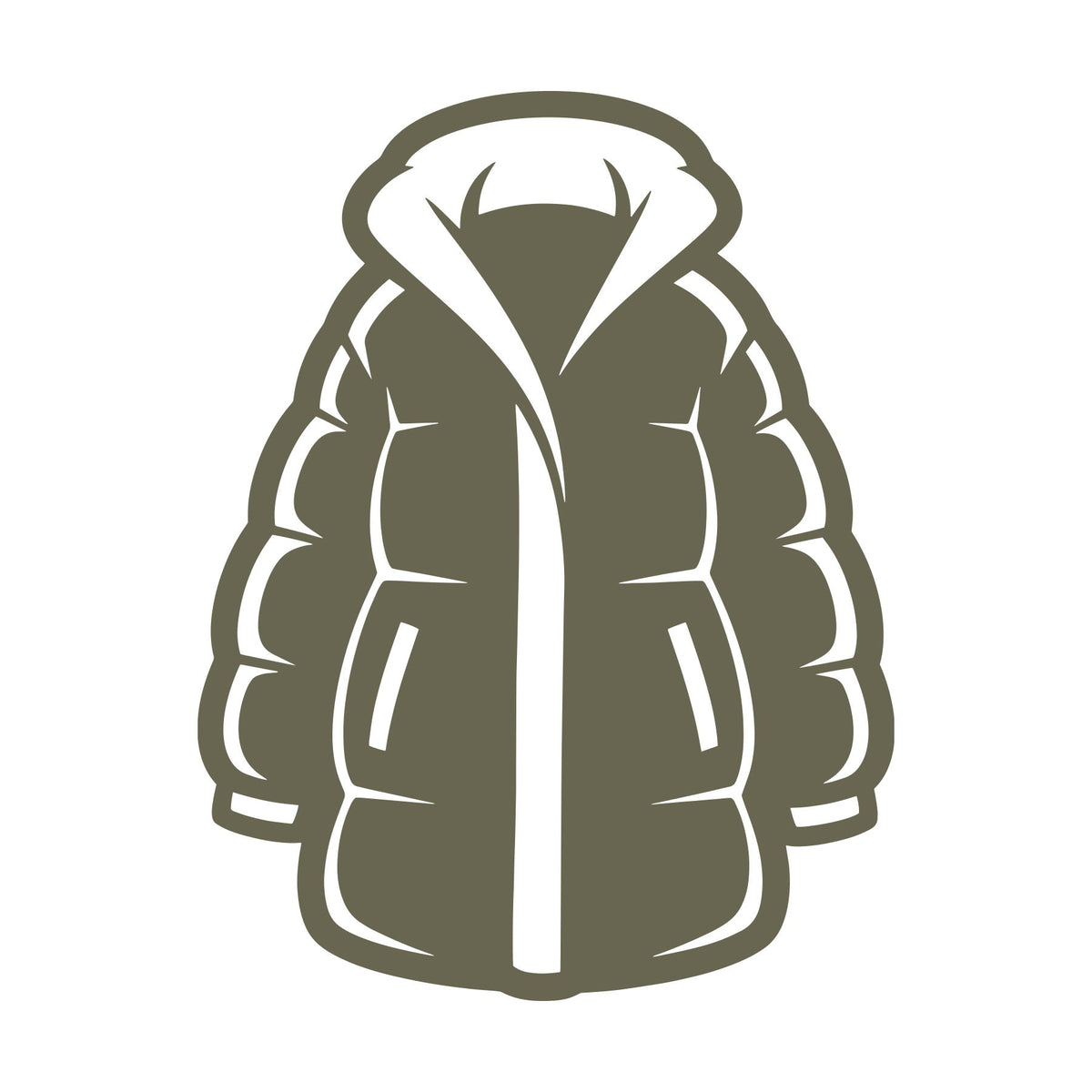 Puffer Jacket Delrin Leather Stamp