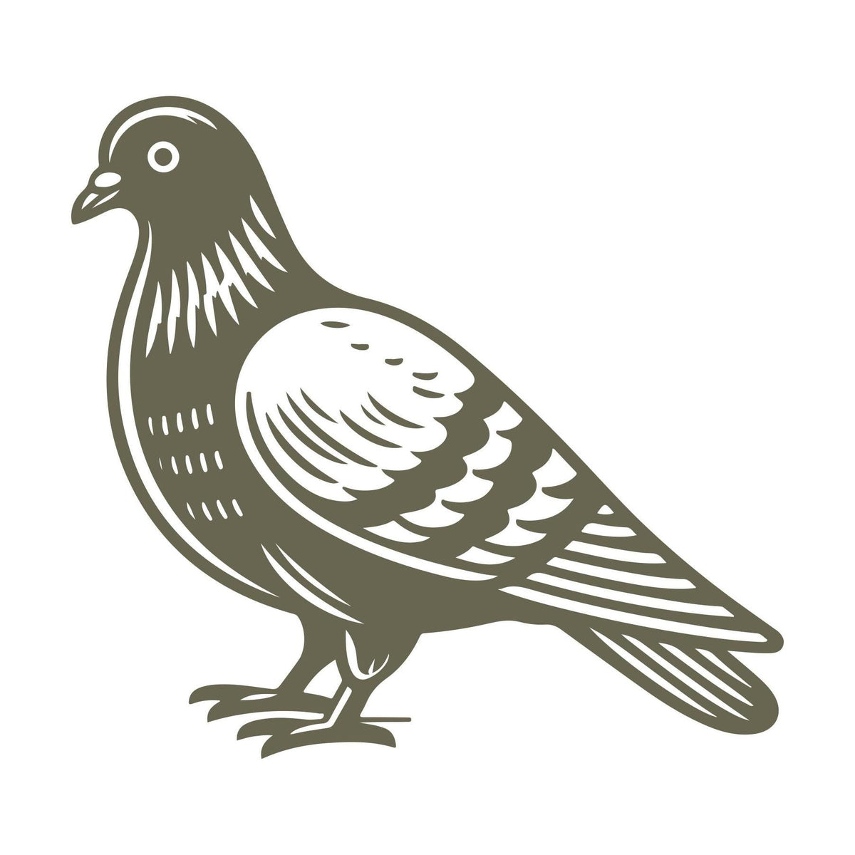 Pigeon Delrin Leather Stamp