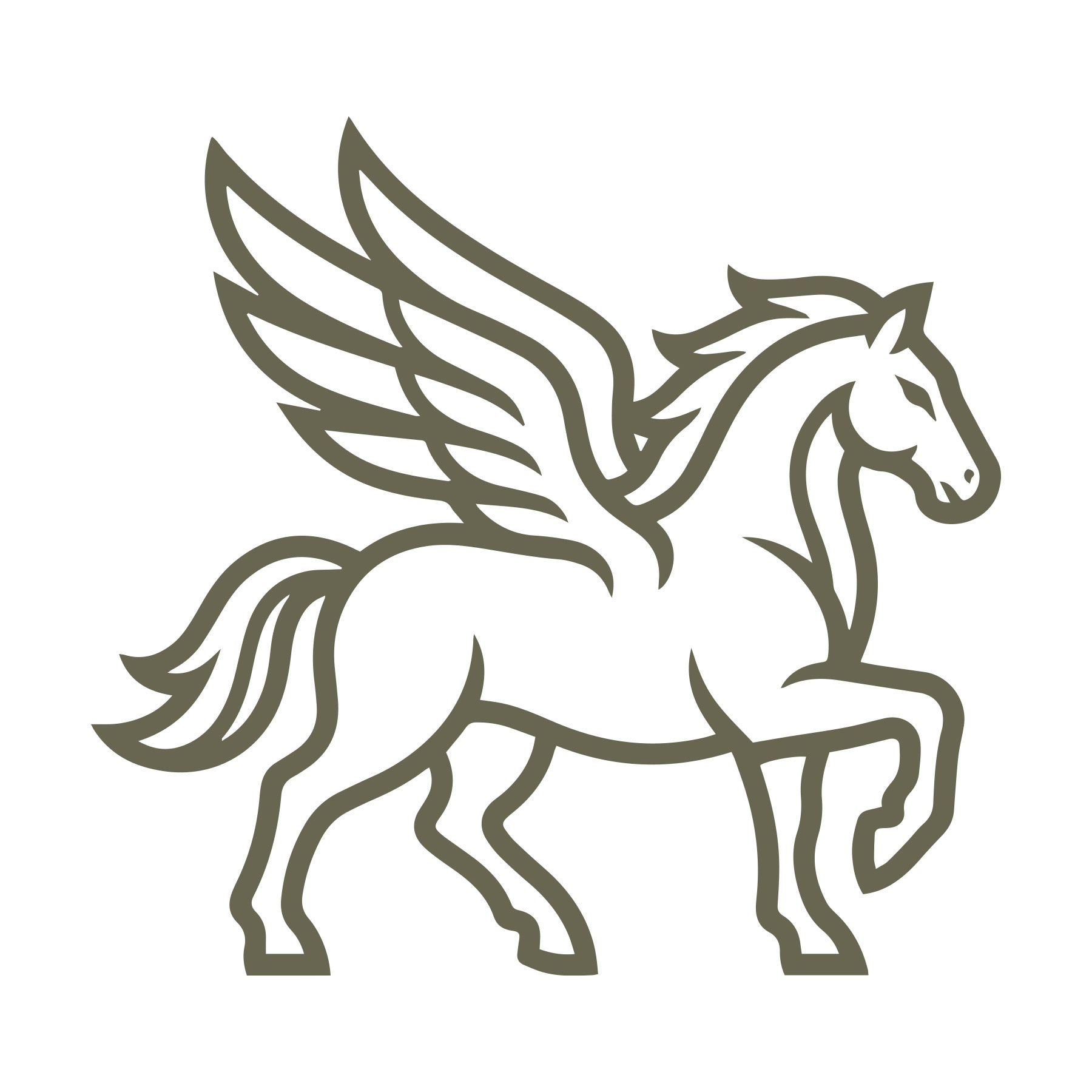 Pegasus Delrin Leather Stamp