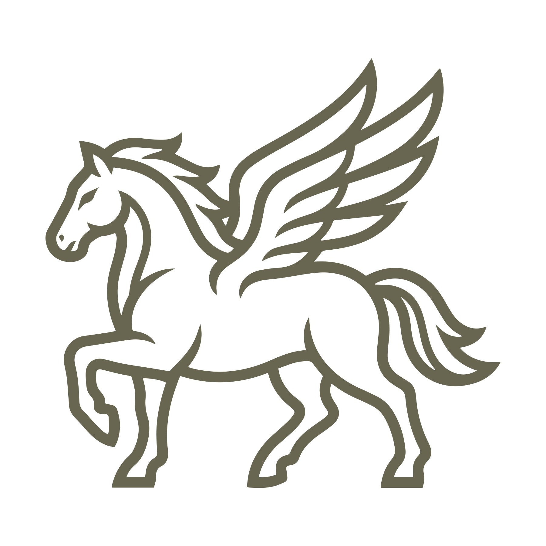 Pegasus Delrin Leather Stamp