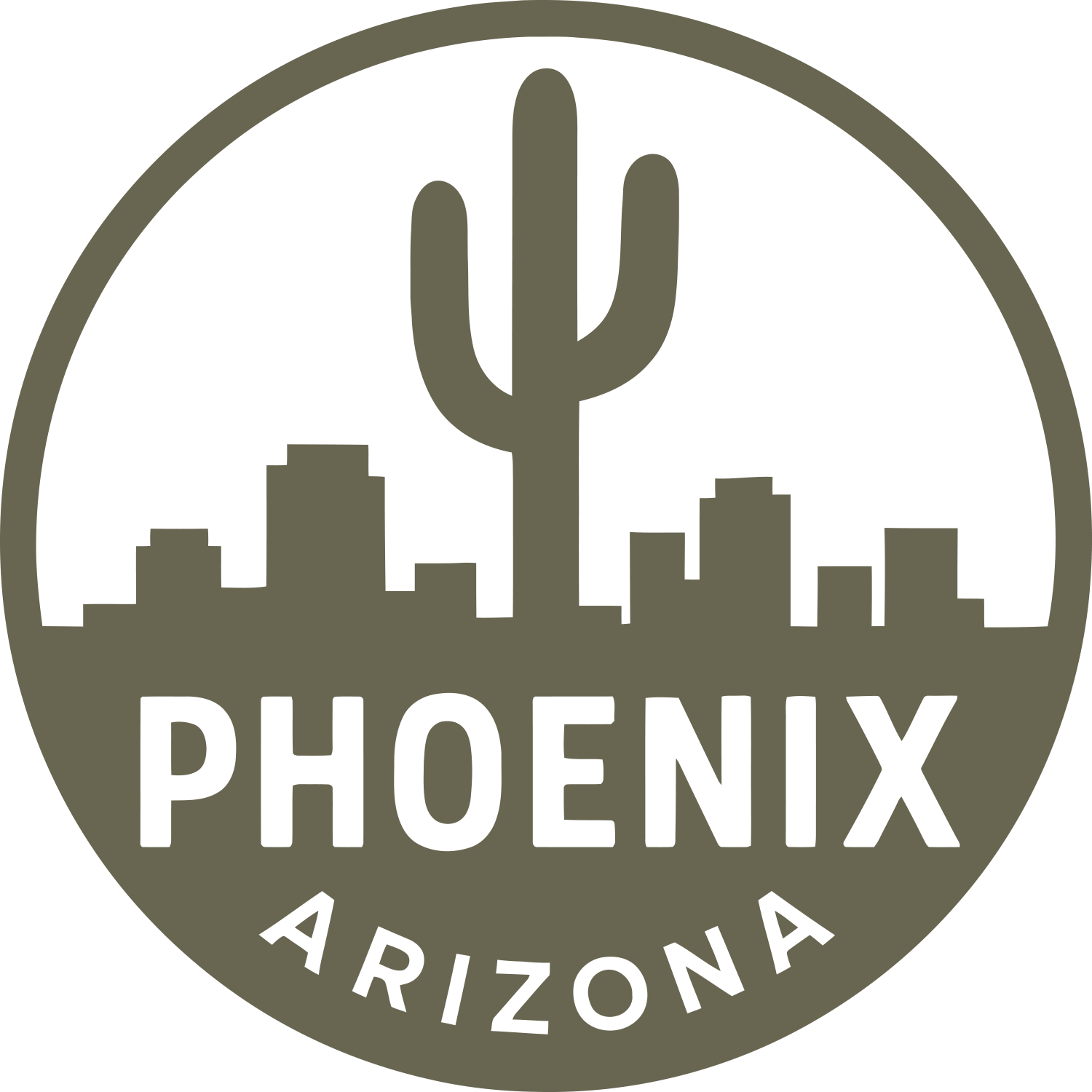 Phoenix Arizona Badge Delrin Leather Stamp