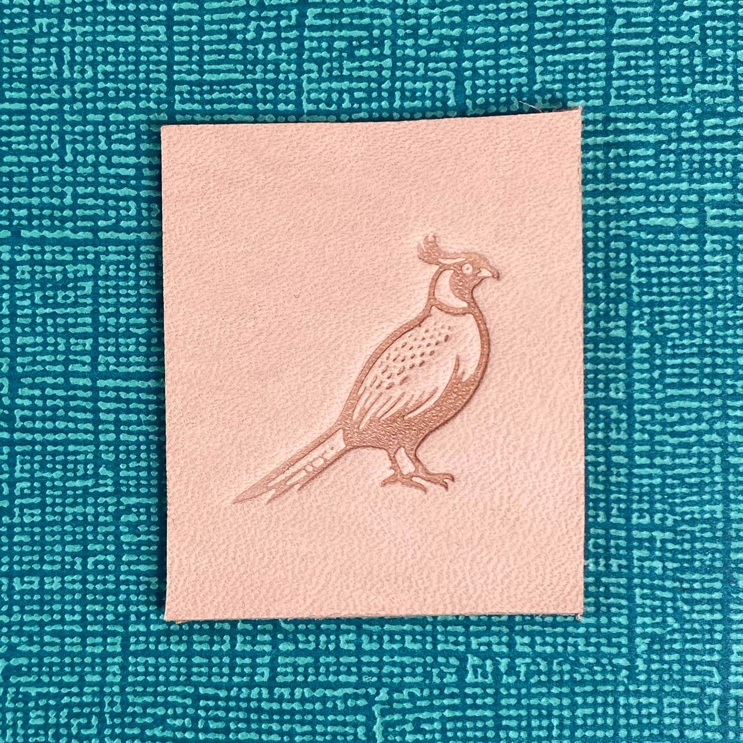 Pheasant Delrin Leather Stamp
