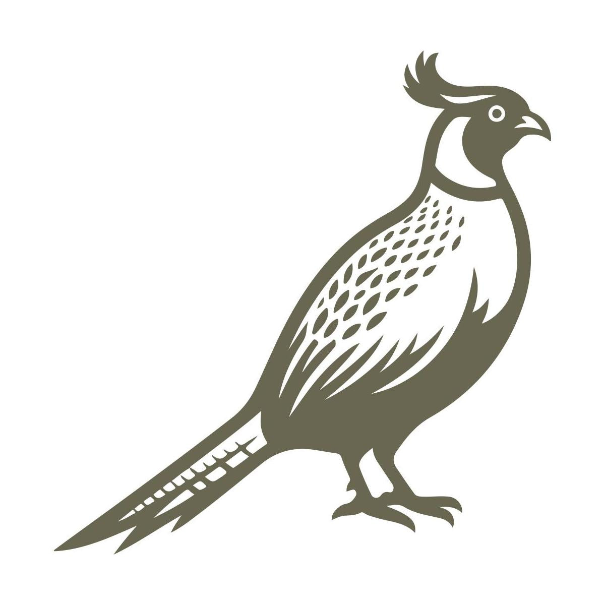 Pheasant Delrin Leather Stamp