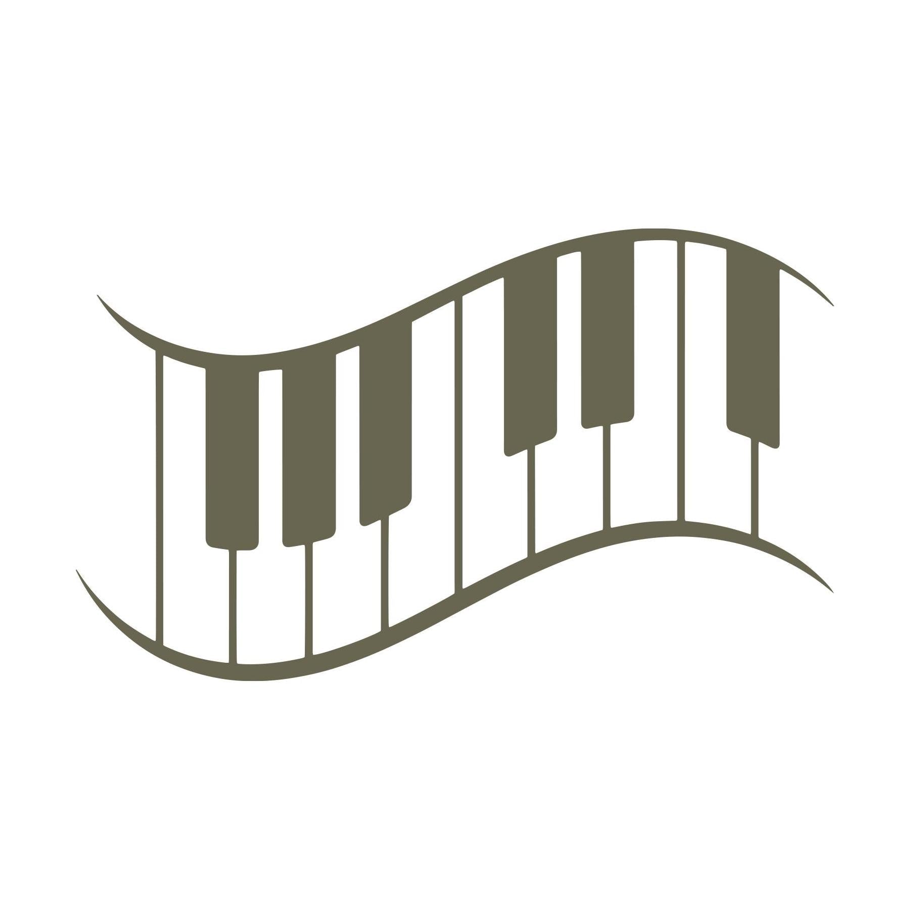 Wavy Piano Keys Delrin Leather Stamp