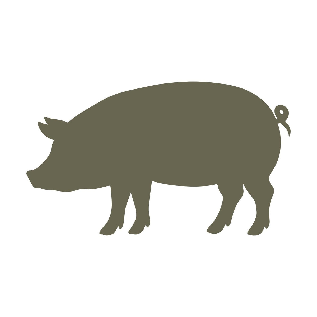 Pig Delrin Leather Stamp