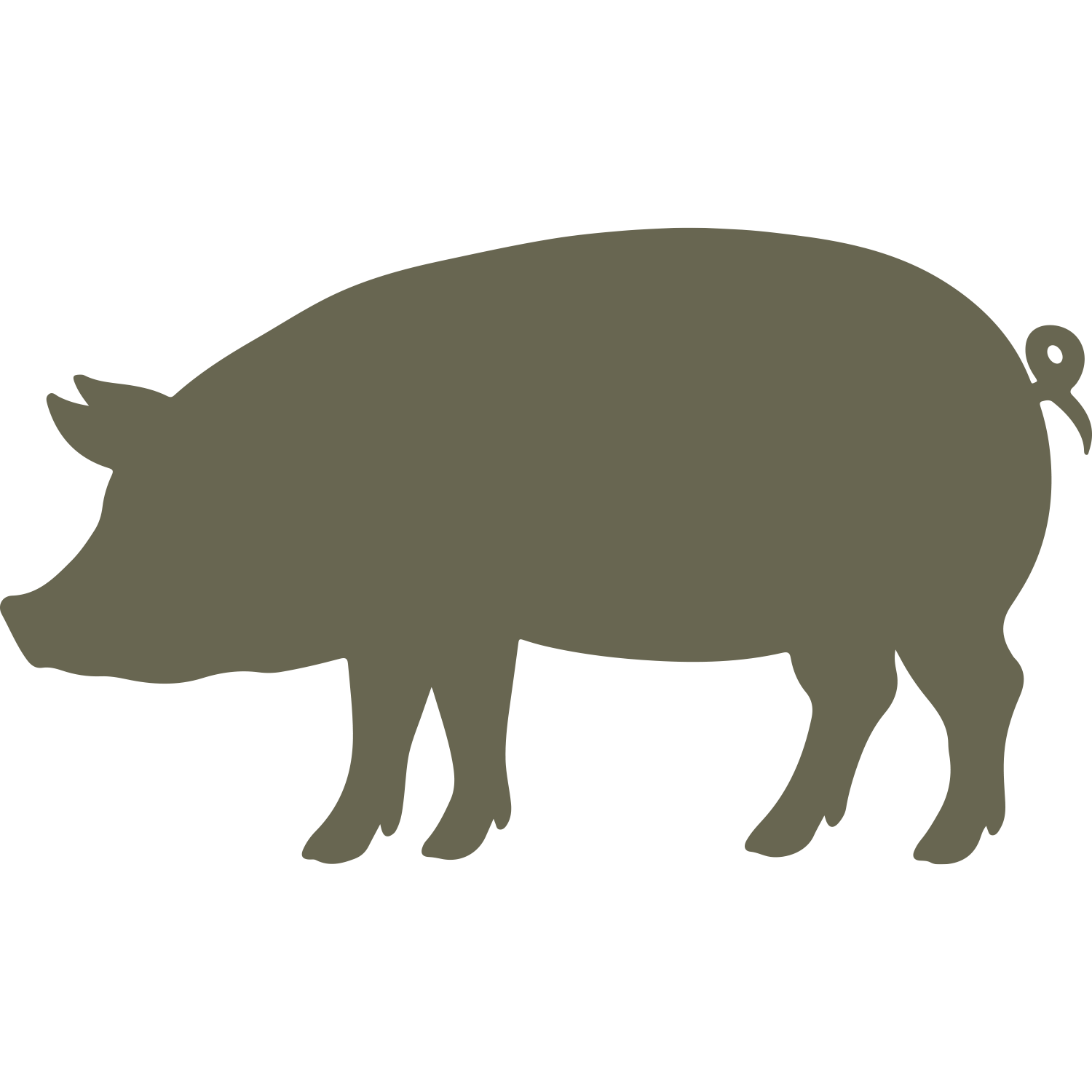 Pig Delrin Leather Stamp