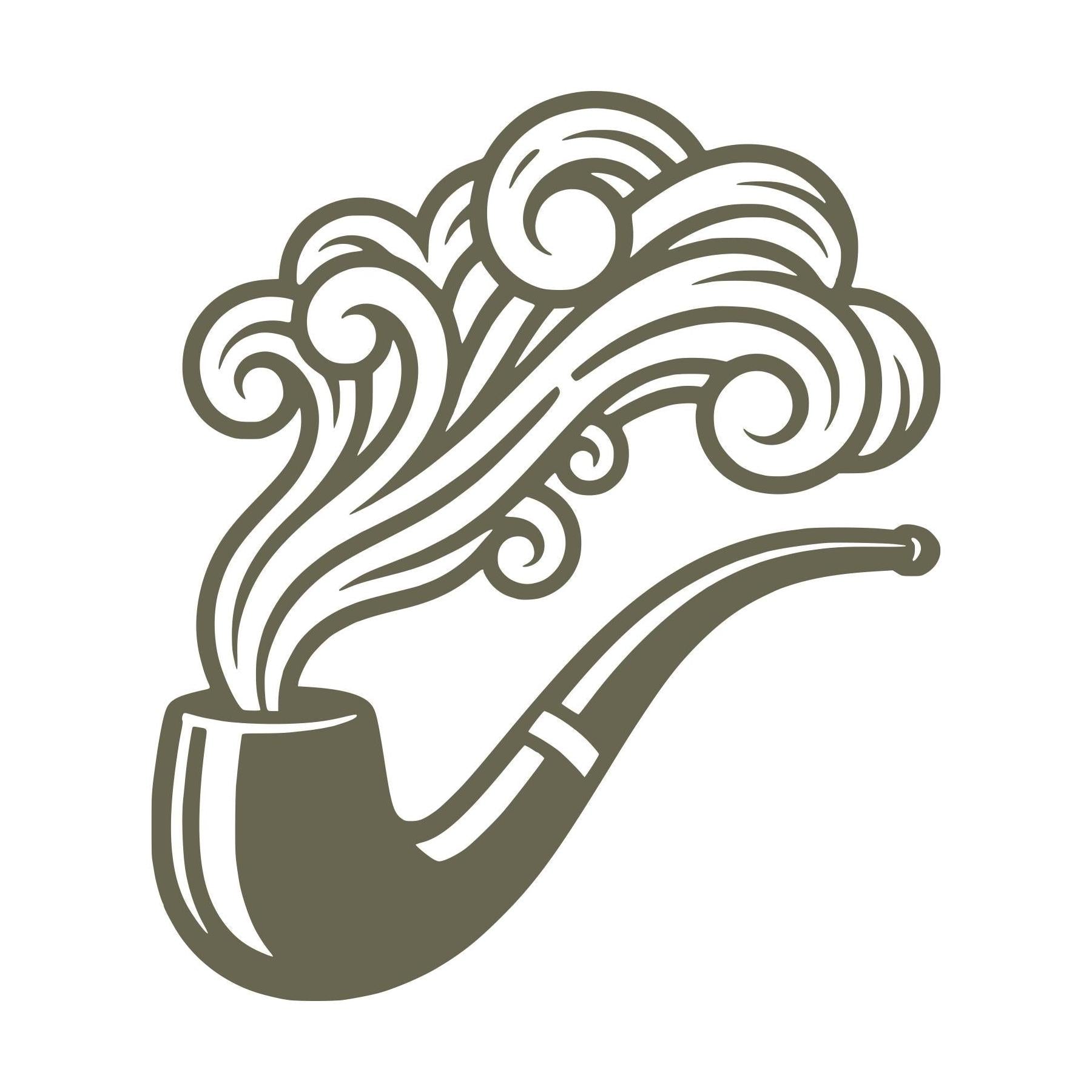 Smoking Pipe Delrin Leather Stamp