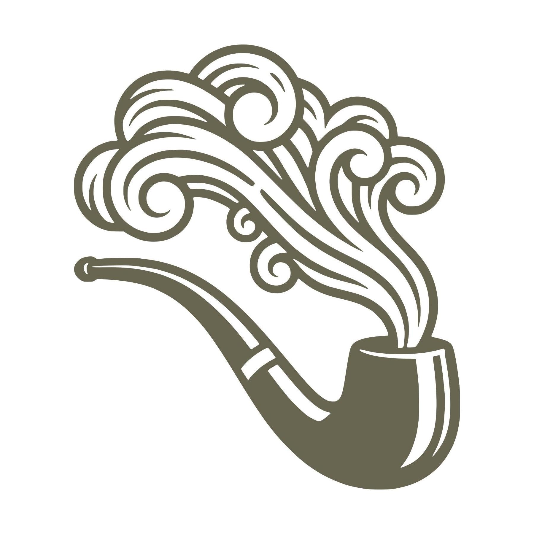 Smoking Pipe Delrin Leather Stamp