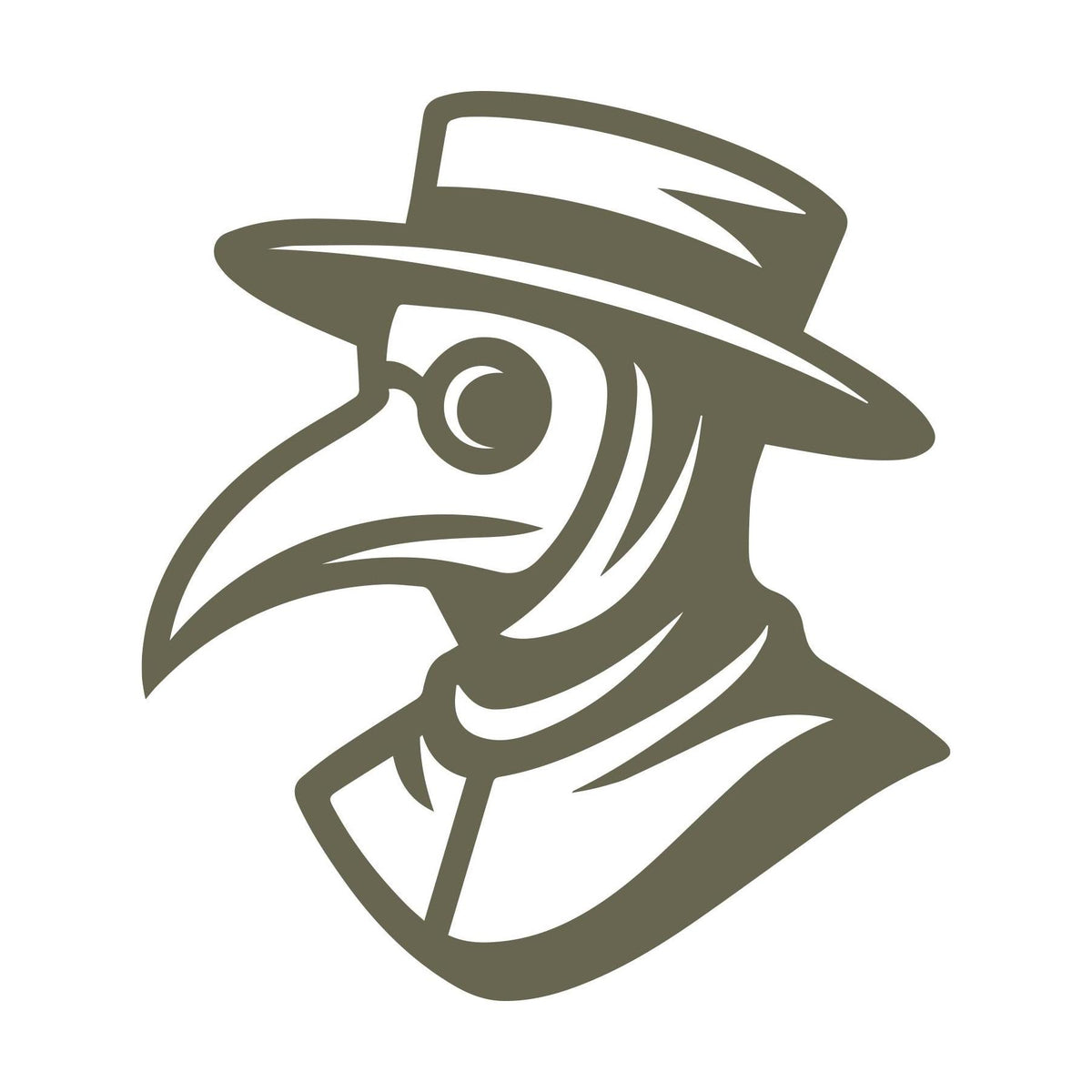 Plague Doctor Delrin Leather Stamp