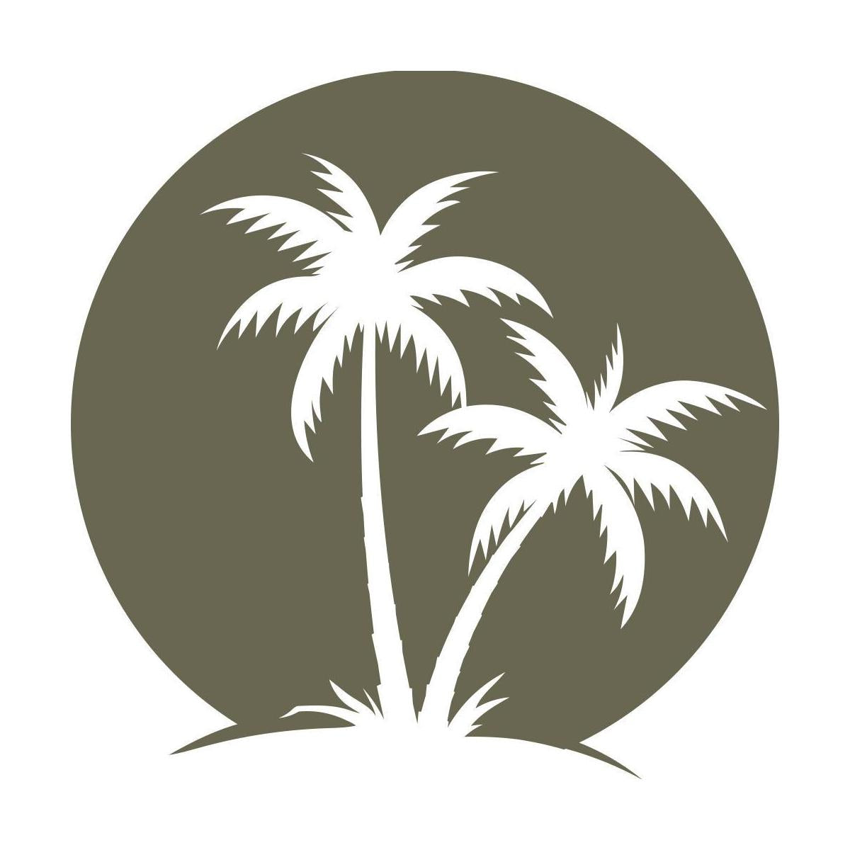 Palm Trees Delrin Leather Stamp