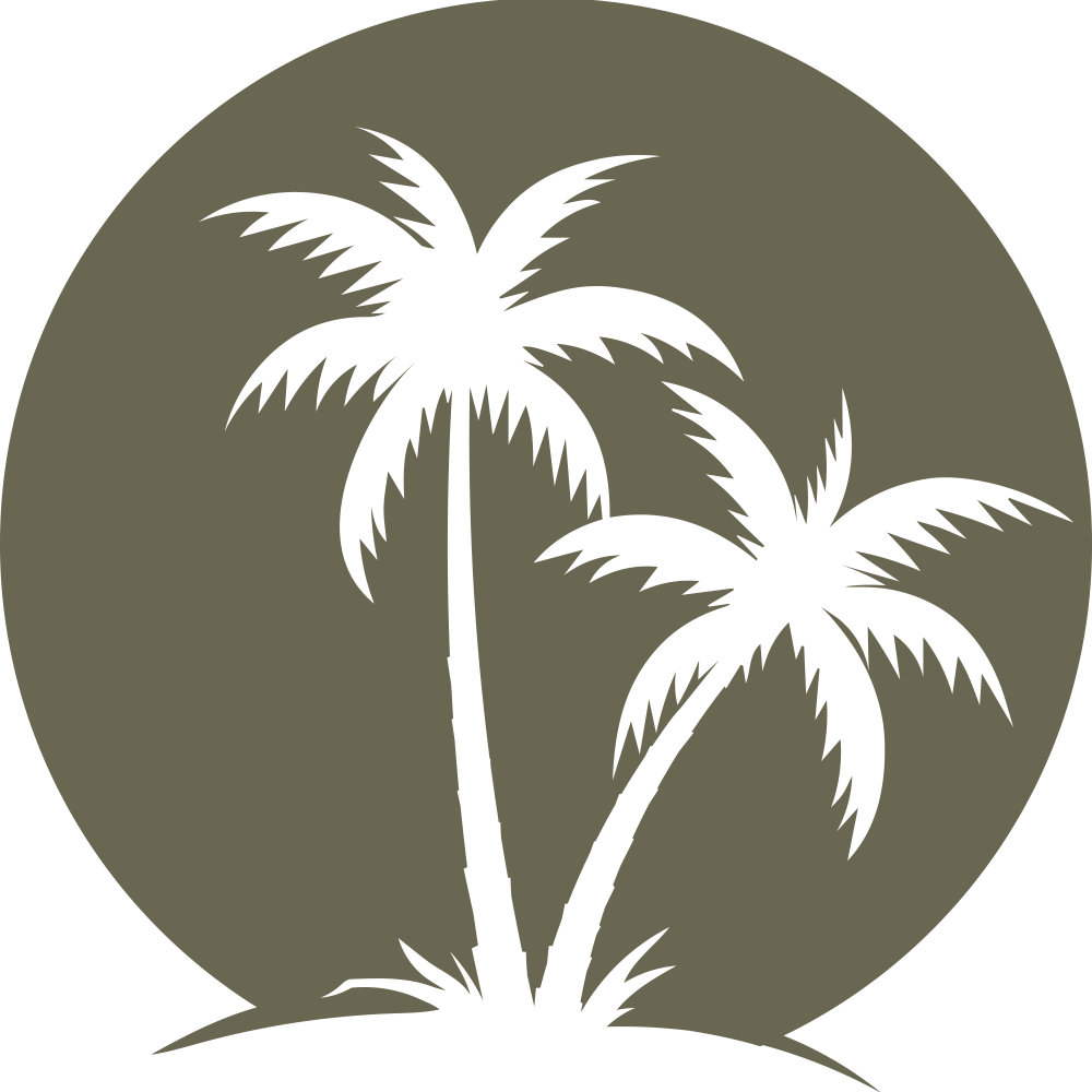 Palm Trees Delrin Leather Stamp