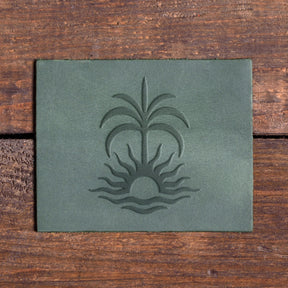 Palm Tree with Sun Delrin Leather Stamp