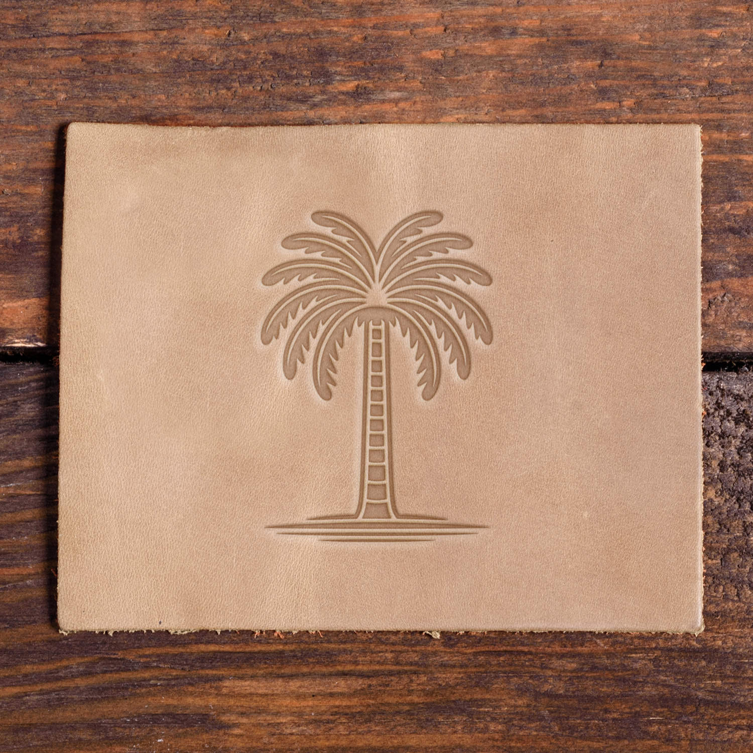 Palm Tree Delrin Leather Stamp
