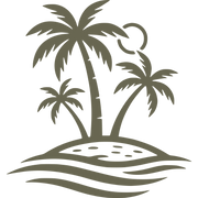 Island Palm Tree Delrin Leather Stamp