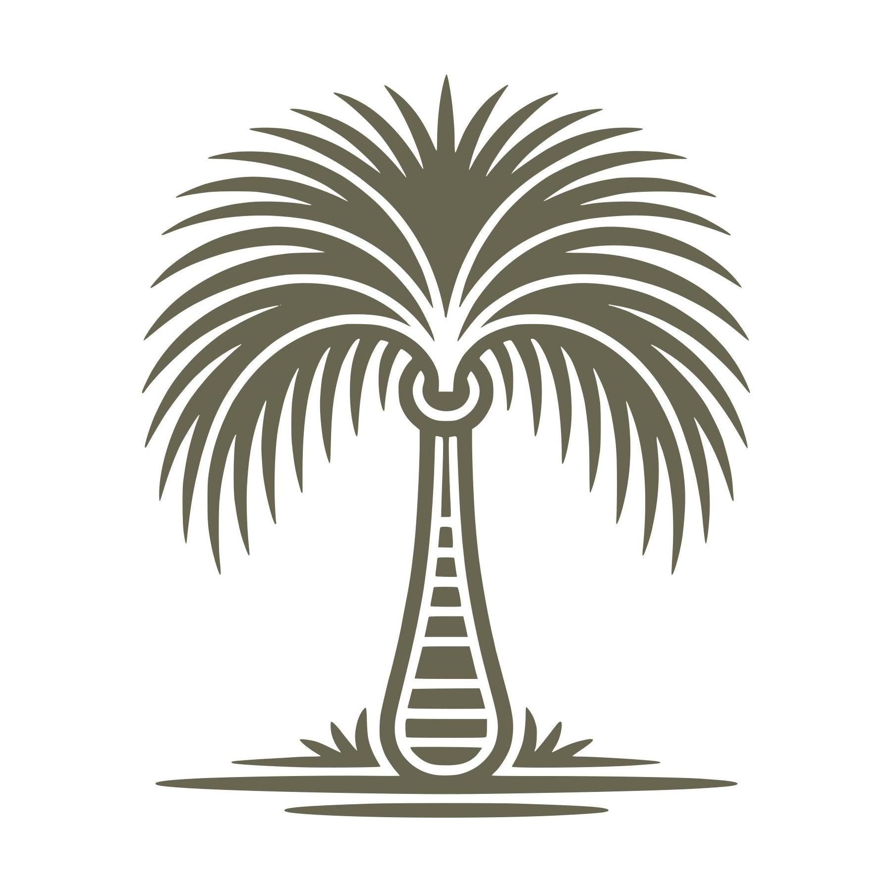 Palm Tree Delrin Leather Stamp