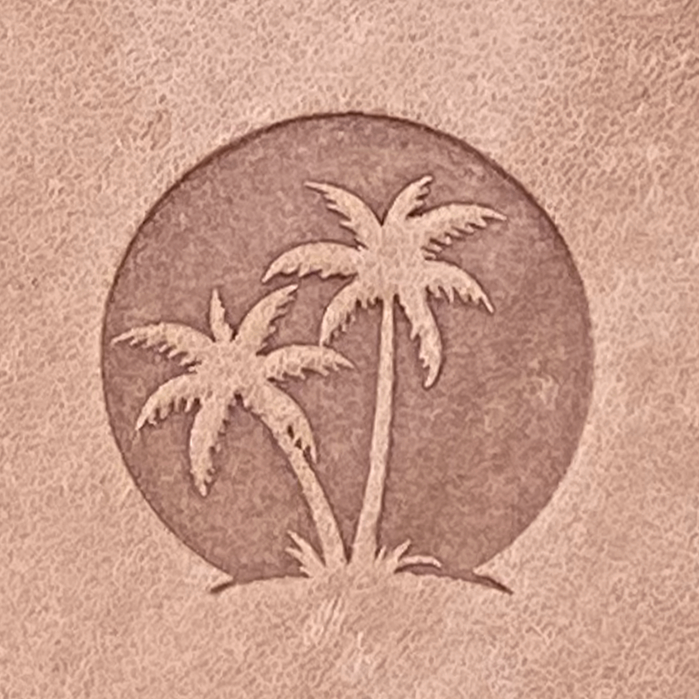 Palm Trees Delrin Leather Stamp