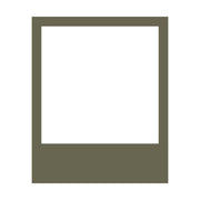 Minimalist Polaroid-style photo frame design created as a Delrin leather stamp—ideal for crafting memory-themed leather tags, keepsake covers, or personalized photo album accents.