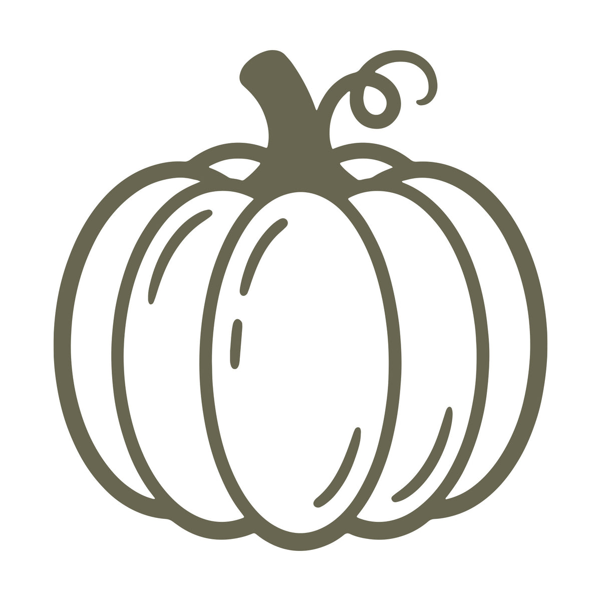 Pumpkin Delrin Leather Stamp