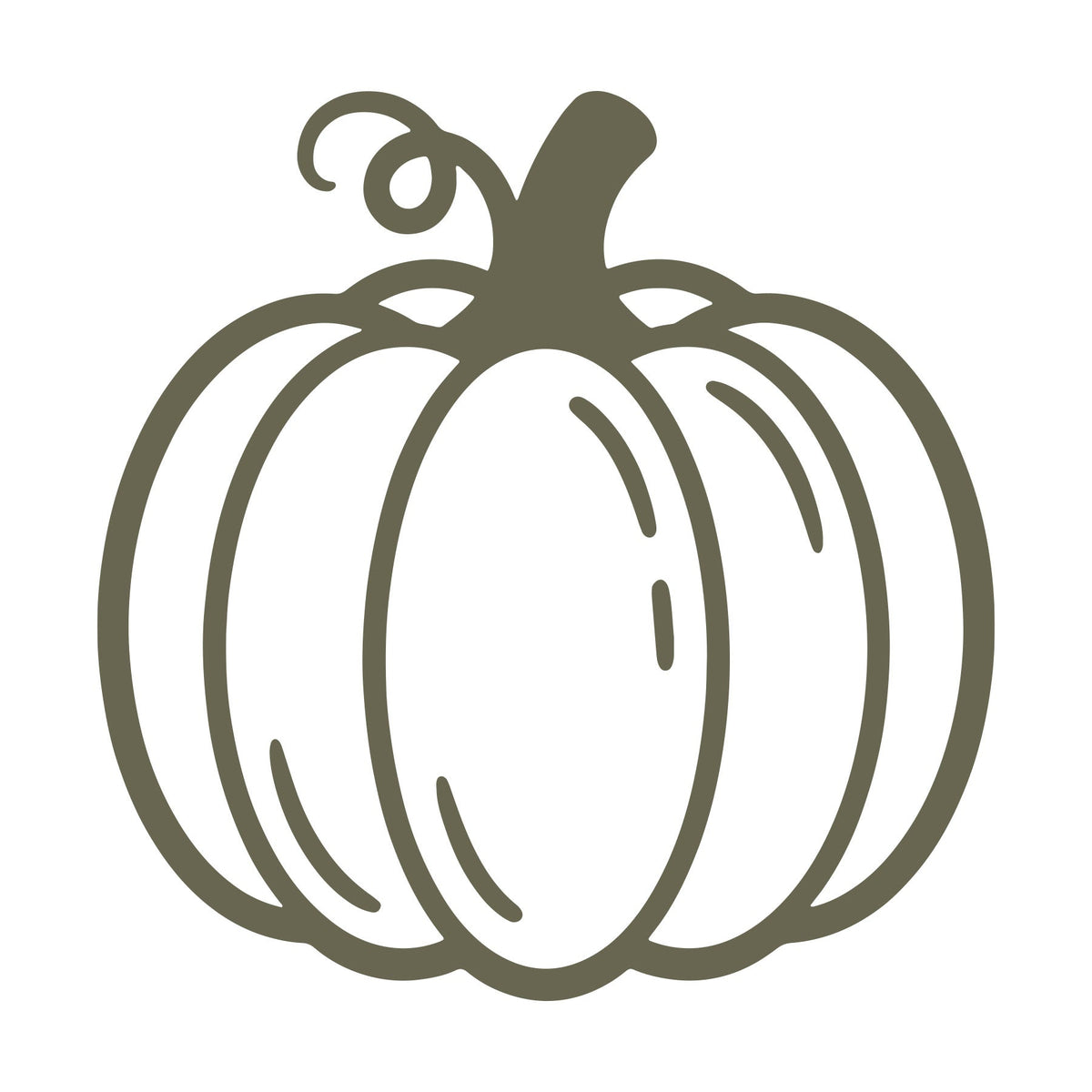 Pumpkin Delrin Leather Stamp