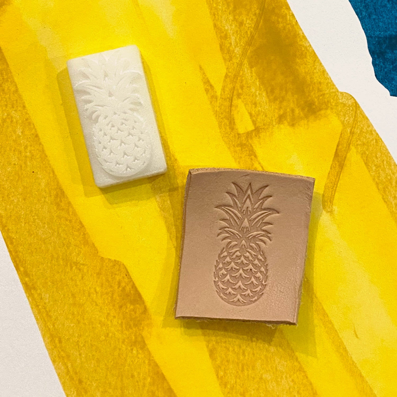 Pineapple Delrin Leather Stamp