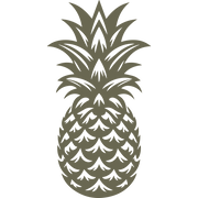 Delrin leather stamp with a detailed pineapple design, perfect for tropical and decorative-themed leatherworking projects.